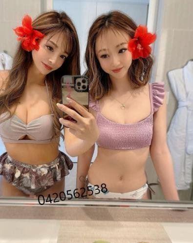 👅WAITING FOR YOU💦💦Doubel Twins Japanese Girl Muji & Gucci Party Party Party